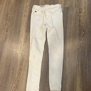 AG Adriano Goldschmied Women's Skinny Jeans in Cream